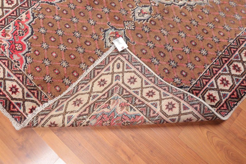 4'9 x 7'9" Hand Knotted Traditional 100% Wool Authentic Oriental Area Rug Brown