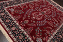 8'3'' x 10'4'' Hand Knotted Wool PakPersian 16/18 Saroukk 300 KPSI Area Rug Wine
