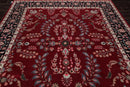 8'3'' x 10'4'' Hand Knotted Wool PakPersian 16/18 Saroukk 300 KPSI Area Rug Wine