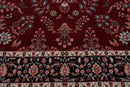 8'3'' x 10'4'' Hand Knotted Wool PakPersian 16/18 Saroukk 300 KPSI Area Rug Wine