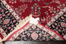 8'3'' x 10'4'' Hand Knotted Wool PakPersian 16/18 Saroukk 300 KPSI Area Rug Wine