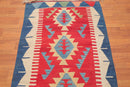 3'11"x5'8"Authentic Turkish Hand Knotted Kilim Traditional Oriental Area rug Red