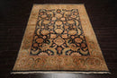 9x12 Charcoal, Tan Hand Knotted 100% Wool Agra Traditional Oriental Area Rug
