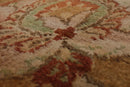 9x12 Charcoal, Tan Hand Knotted 100% Wool Agra Traditional Oriental Area Rug