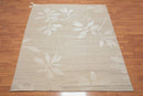 8' x 10' Hand Knotted Ultra Hip Designer Tibetan Flatweave Area Rug Oatmeal