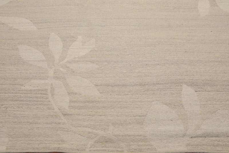 8' x 10' Hand Knotted Ultra Hip Designer Tibetan Flatweave Area Rug Oatmeal