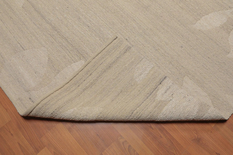 8' x 10' Hand Knotted Ultra Hip Designer Tibetan Flatweave Area Rug Oatmeal