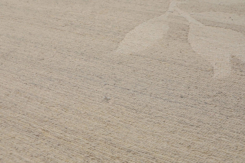 8' x 10' Hand Knotted Ultra Hip Designer Tibetan Flatweave Area Rug Oatmeal