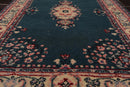 2'6''x 8' Runner Hand Knotted 100% Wool Rare Romanian Kermann Area Rug Turquoise
