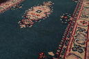 2'6''x 8' Runner Hand Knotted 100% Wool Rare Romanian Kermann Area Rug Turquoise