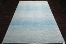 9’ x 12’ Hand Knotted 100% Wool Modern Oriental Area Rug Aqua