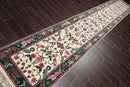 2'7'' x 16' Runner Hand Knotted 100% Wool Arts & Crafts Oriental Area Rug Cream