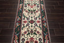 2'7'' x 16' Runner Hand Knotted 100% Wool Arts & Crafts Oriental Area Rug Cream