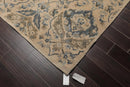 7'5'' x 9'5'' Hand Knotted Handmade 100% Wool Patterned Area Rug Beige