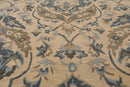 7'5'' x 9'5'' Hand Knotted Handmade 100% Wool Patterned Area Rug Beige