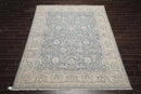 8’ x 10’ Hand Knotted Sand Blast Peshawar 200 KPSI Wool Oriental Area Rug Slate