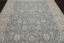 8’ x 10’ Hand Knotted Sand Blast Peshawar 200 KPSI Wool Oriental Area Rug Slate