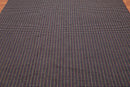8x11 Black Hand Woven 100% Wool Traditional Flatweave Oriental Area Rug