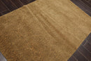 4'1'' x 6' Hand Knotted Tibetan 100% Wool Patterned Oriental Area Rug Gold