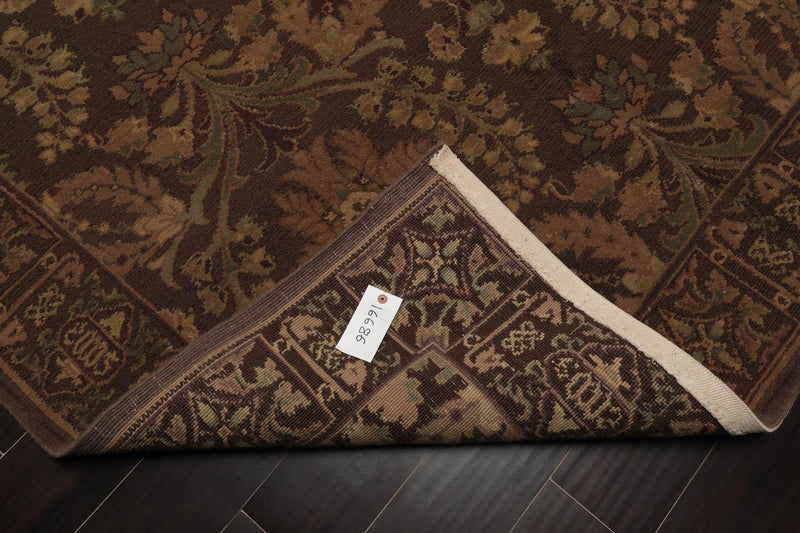 6'1" x 9' Hand Knotted 100% Wool French Aubusson Savonnerie Area Rug Gold