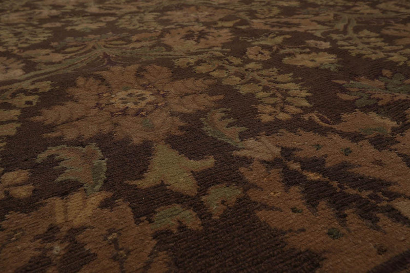 6'1" x 9' Hand Knotted 100% Wool French Aubusson Savonnerie Area Rug Gold