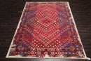 8'1" x 11'6" Machine Made 100% Wool Area Rug Red Made in USA