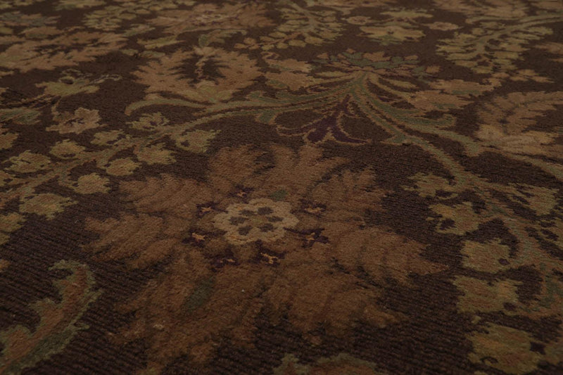 6'1" x 9' Hand Knotted 100% Wool French Aubusson Savonnerie Area Rug Gold