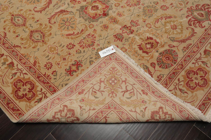 6’3” x 8’8" Authentic Hand Knotted Wool Turkish Oushak Oriental Area Rug Beige