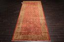 6'1" x 14'10" Hand Knotted Peshawar Palace Runner Silky Sheen 200 KPSI Area Rug Red