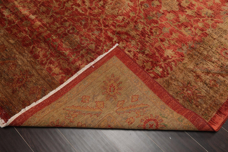 6'1" x 14'10" Hand Knotted Peshawar Palace Runner Silky Sheen 200 KPSI Area Rug Red