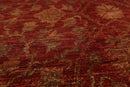 6'1" x 14'10" Hand Knotted Peshawar Palace Runner Silky Sheen 200 KPSI Area Rug Red