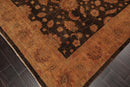 6'3" x 9'7" Hand Knotted Wool Peshawar Silky Sheen Oriental Area Rug Chocolate