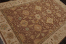 5’10”x8’10" Hand Knotted Wool High Low Pile Sculpted Area Rug