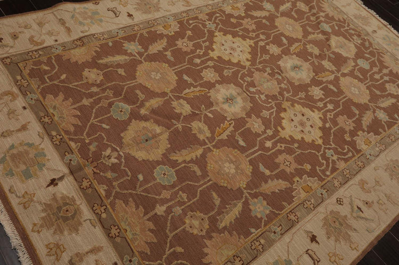 5’10”x8’10" Hand Knotted Wool High Low Pile Sculpted Area Rug