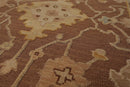 5’10”x8’10" Hand Knotted Wool High Low Pile Sculpted Area Rug