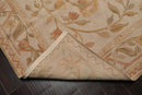 6’x9’4"Hand Knotted 100% Wool French Aubusson Savonnerie Area Rug Beige