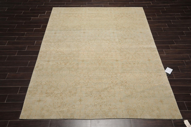 8' x 10'3" Hand Knotted Auth Wool & Silk Tibetan Oriental Area Rug Mint