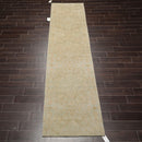 2'10" x 11'10" Hand Knotted Wool/Silk Runner Tibetan Area Rug Mint