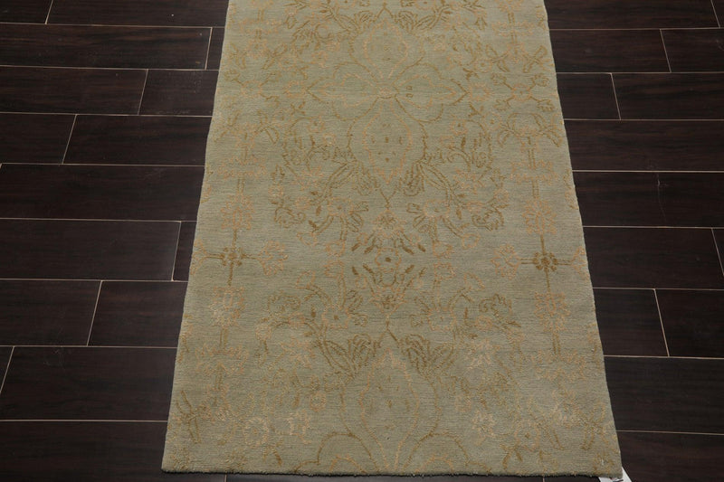 2'10" x 11'10" Hand Knotted Wool/Silk Runner Tibetan Area Rug Mint
