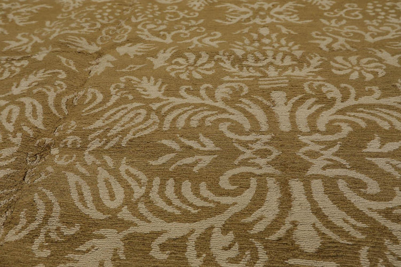 5’11” x 8’10" Lapchi Hand Knotted Wool & Silk Loop Pile Fandago Tibetan Area Rug