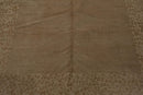 6'1" x 9' Lapchi Hand Knotted Wool & Silk Animal Print Tibetan Area Rug Beige