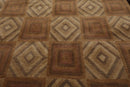 4x6 Brown Hand Knotted Tibetan 100% Wool Michaelian & Kohlberg Modern & Contemporary Oriental Area Rug