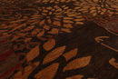 7'11"x 9'11" Hand Knotted Wool Modern Tibetan Area Rug Brown
