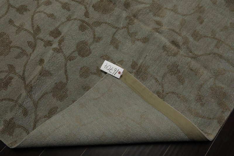 6’ x 9’2" Lapchi Hand Knotted 100% Wool Dropstitch Tibetan Area Rug Gray, Green