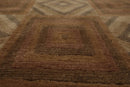 4x6 Brown Hand Knotted Tibetan 100% Wool Michaelian & Kohlberg Modern & Contemporary Oriental Area Rug