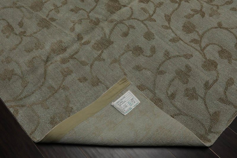 6’ x 9’2" Lapchi Hand Knotted 100% Wool Dropstitch Tibetan Area Rug Gray, Green