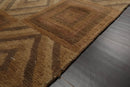 4x6 Brown Hand Knotted Tibetan 100% Wool Michaelian & Kohlberg Modern & Contemporary Oriental Area Rug