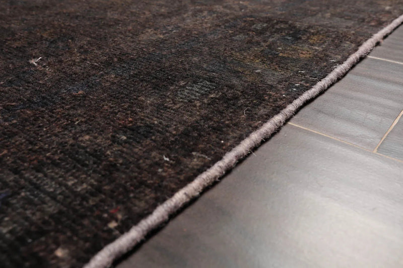 2' 6''x9' 10'' Runner Charcoal Hand Knotted Turkish Oushak 100% Wool Oushak Modern & Contemporary Oriental Area Rug