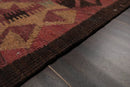 6'3''x12'3'' Brown Hand Knotted Flatweave Kilim 100% Wool Kilim Southwestern Oriental Area Rug