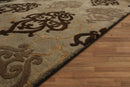 3'7" x 5'7" Handmade 100% Wool Transitional Oriental Area Rug Mint
